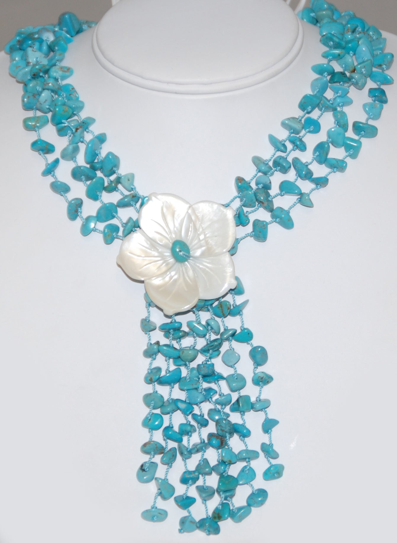 Turquoise Knotted Necklace