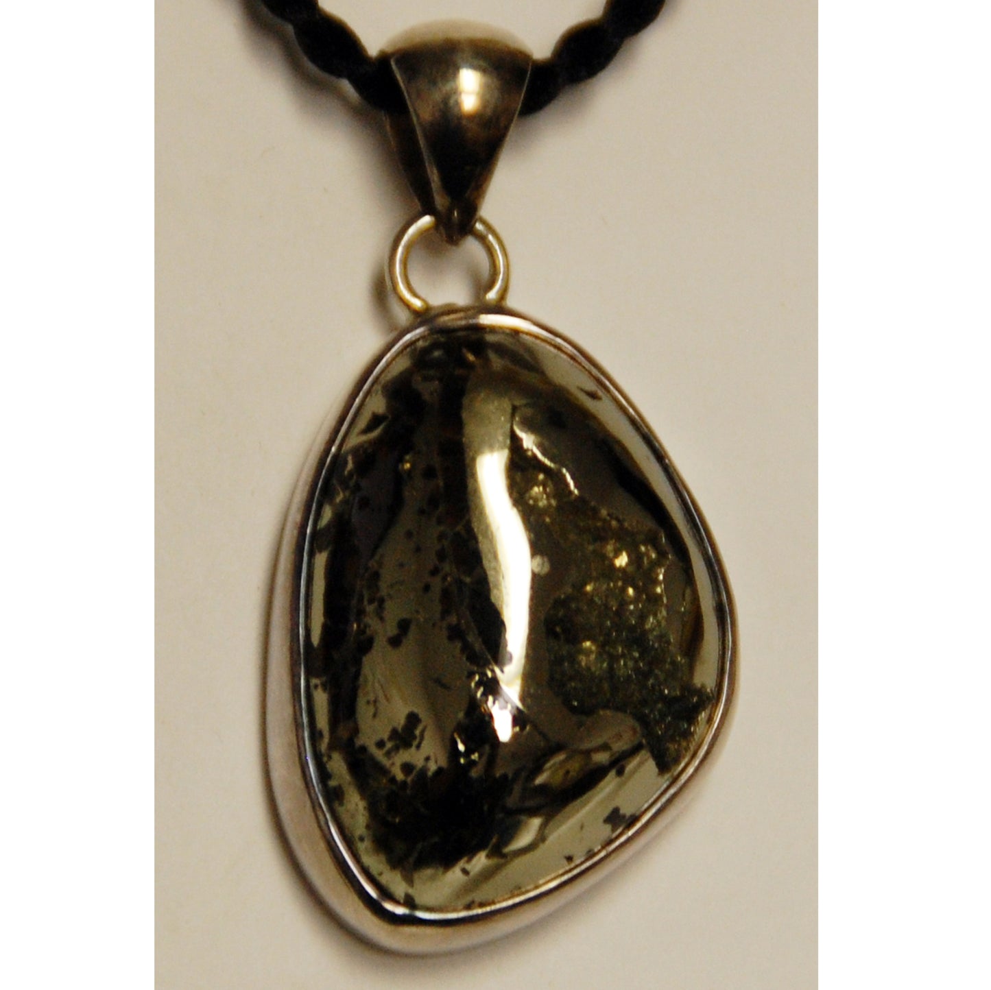 Ammonite Cross Section Sterling Silver Pendant