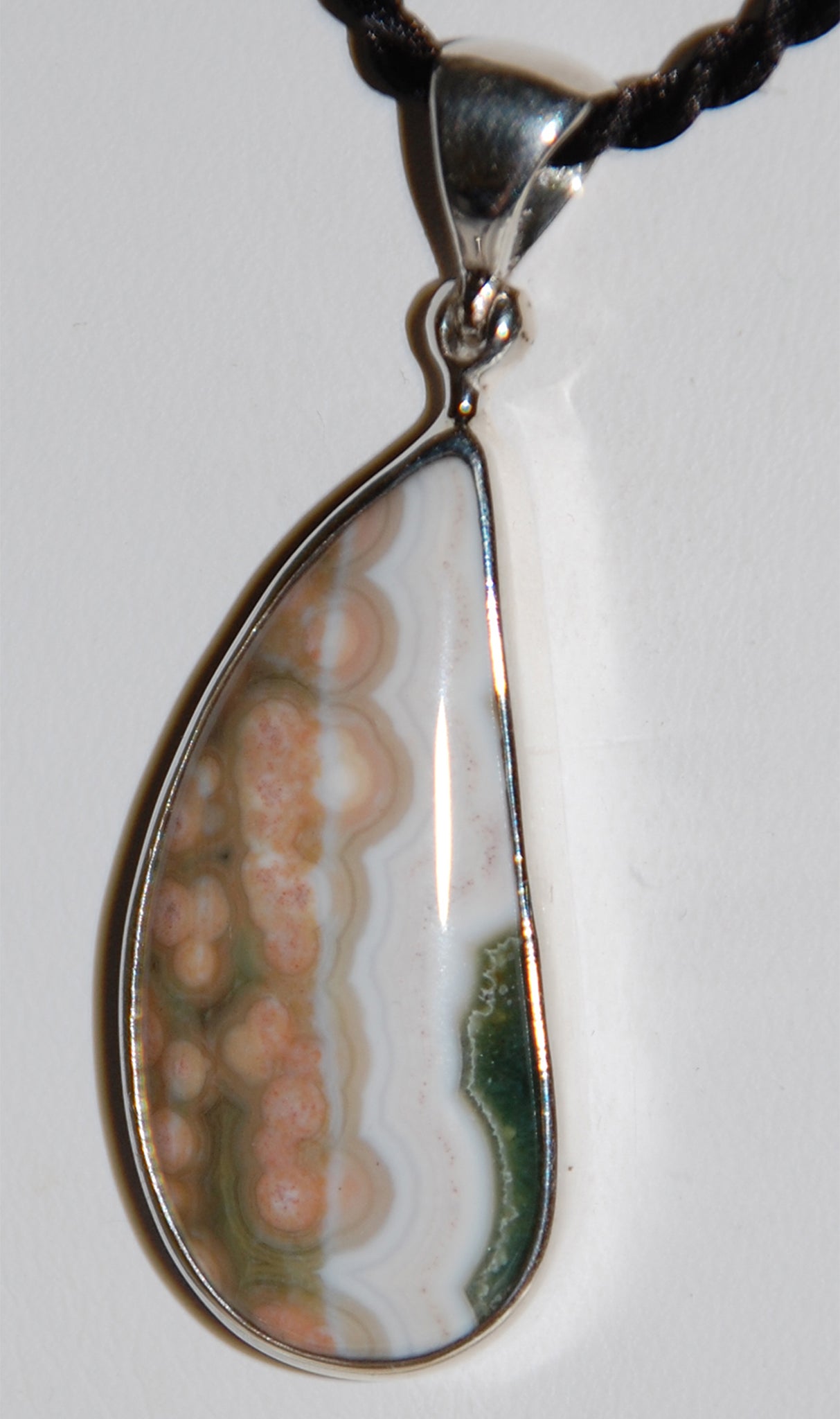Ocean Jasper Sterling Silver Pendant