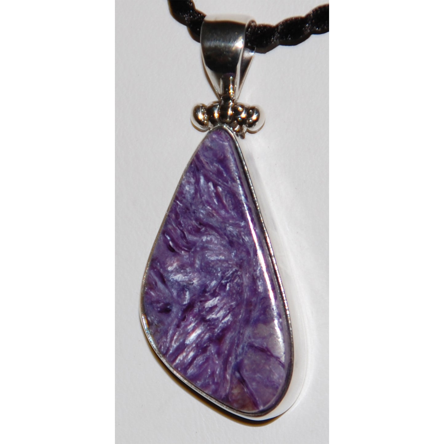 Charoite Sterling Silver Pendant