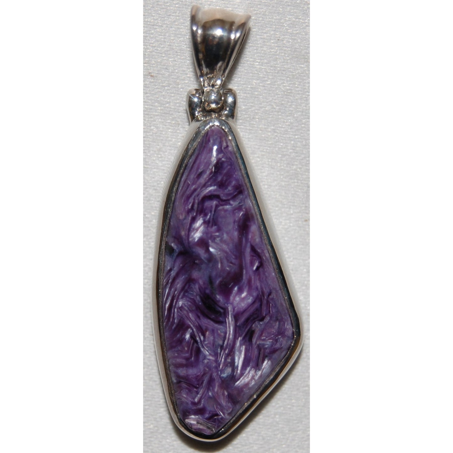 Charoite Sterling Silver Pendant