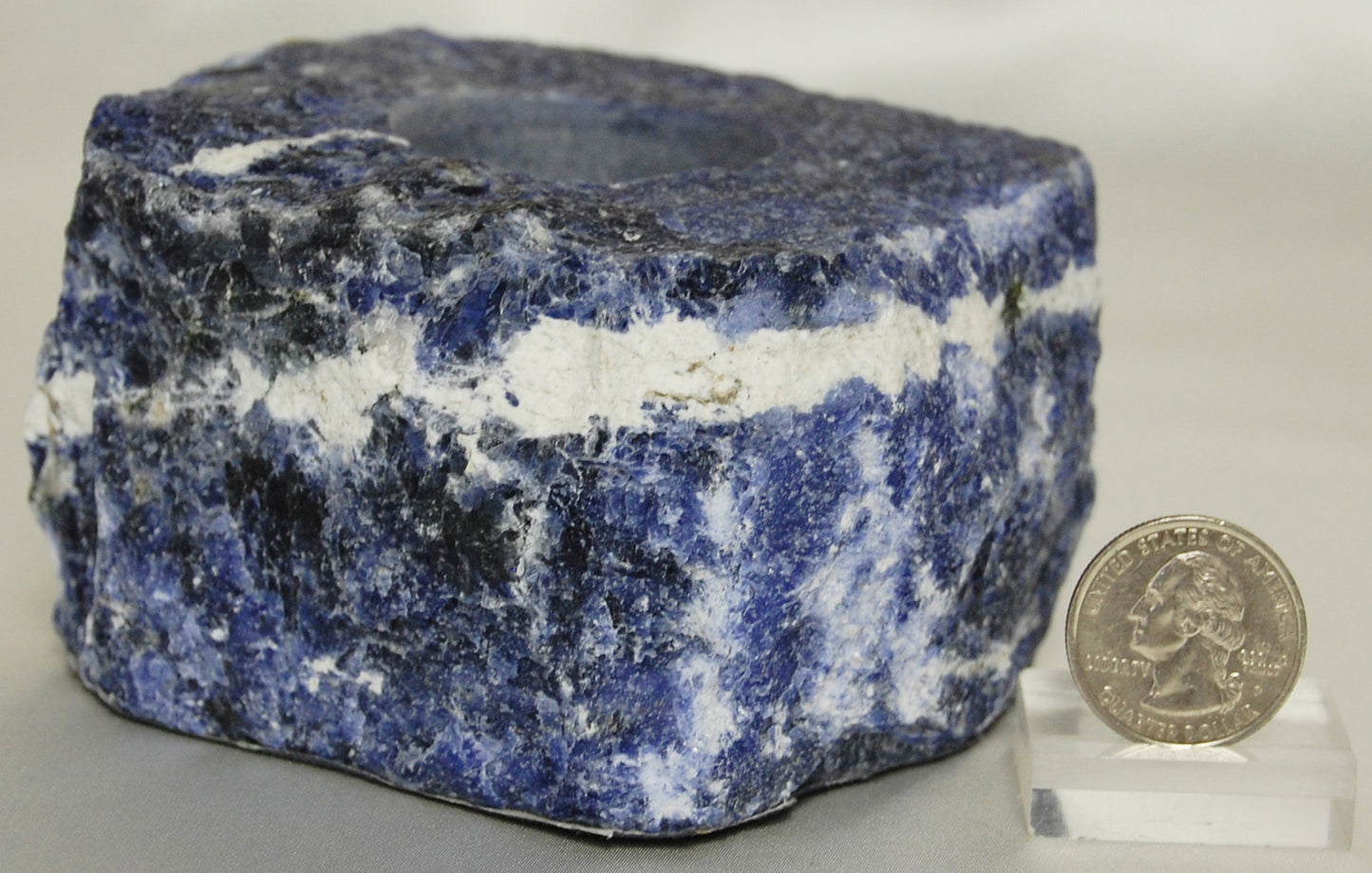 Sodalite Rough Candleholder