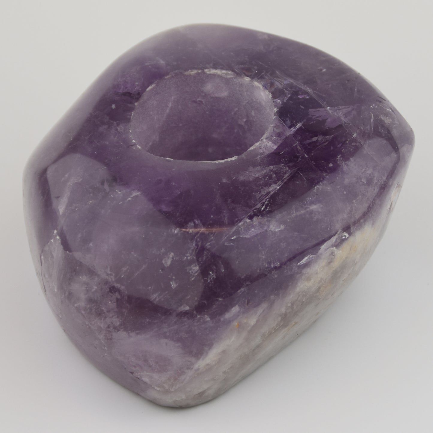 Amethyst Polished Candleholder