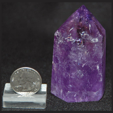 Ametrine Polished Point Stone Purple Rock