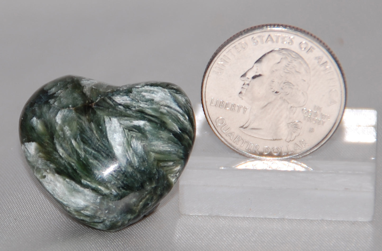 Seraphinite Polished Heart