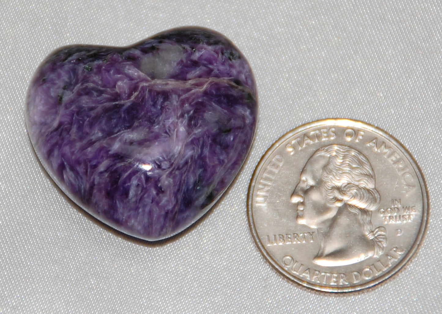 Charoite Heart