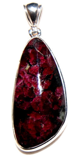 Eudialyte Stone Sterling Silver Pendant