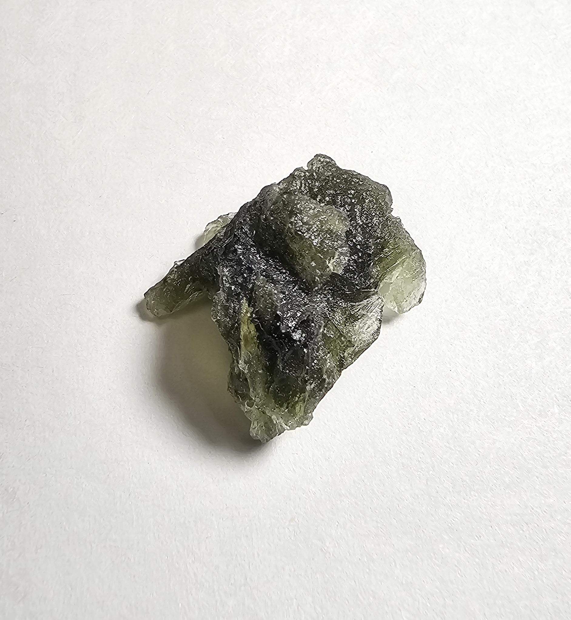 moldavite mineral specimen for sale green glass tektite unique meteorite impact rock and mineral collection