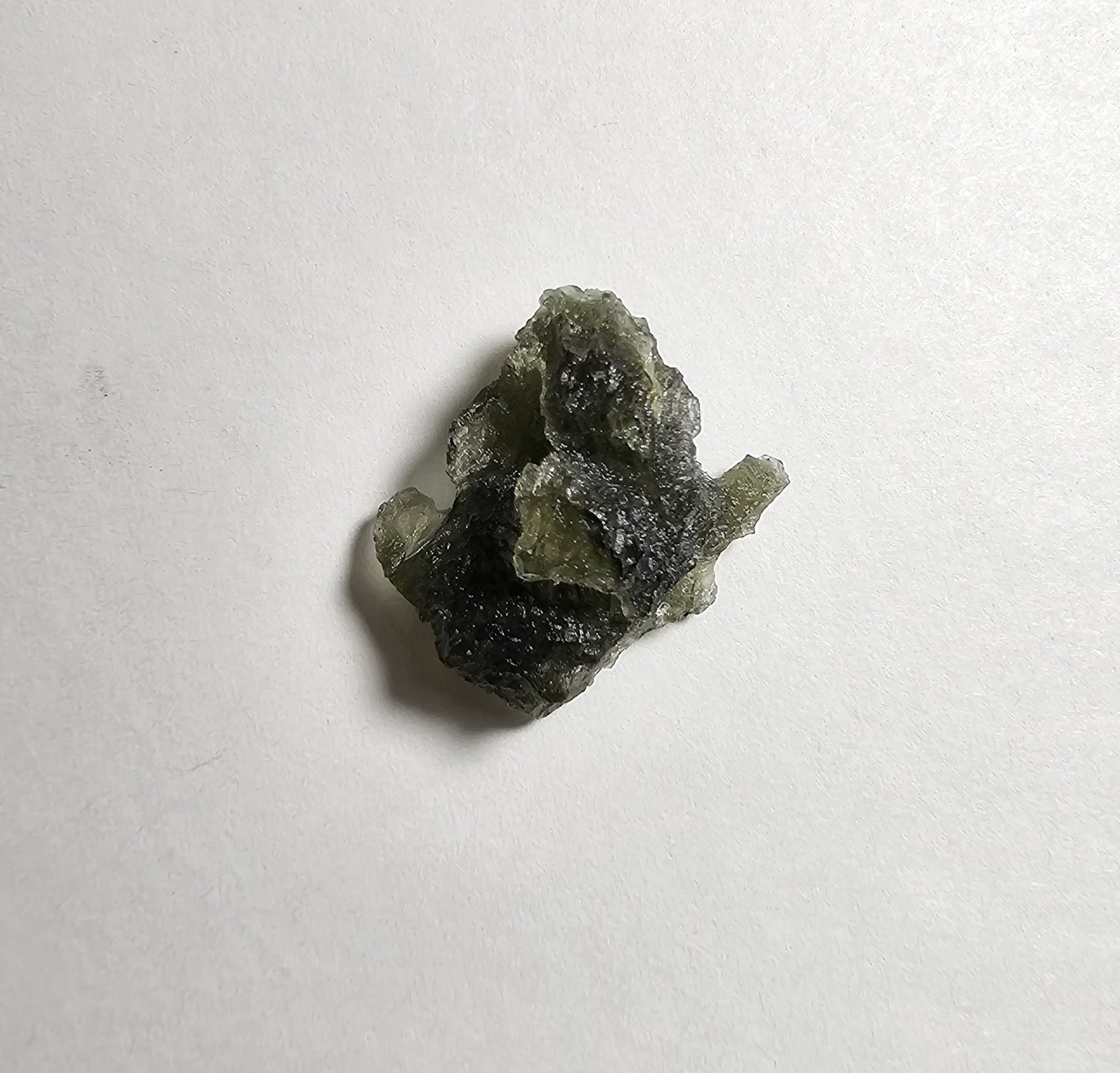 moldavite mineral specimen for sale green glass tektite unique meteorite impact rock and mineral collection