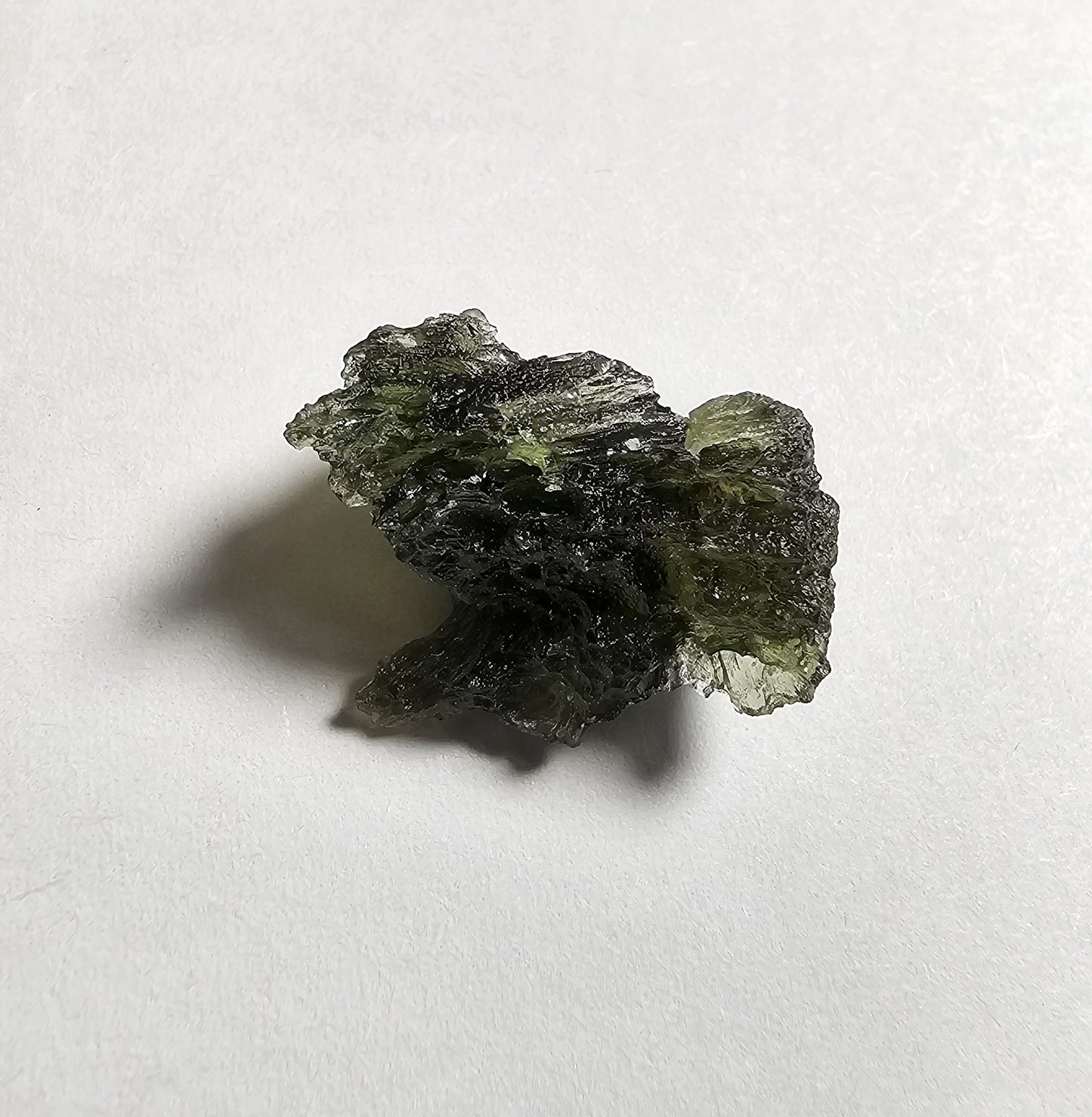 moldavite mineral specimen for sale green glass tektite unique meteorite impact rock and mineral collection