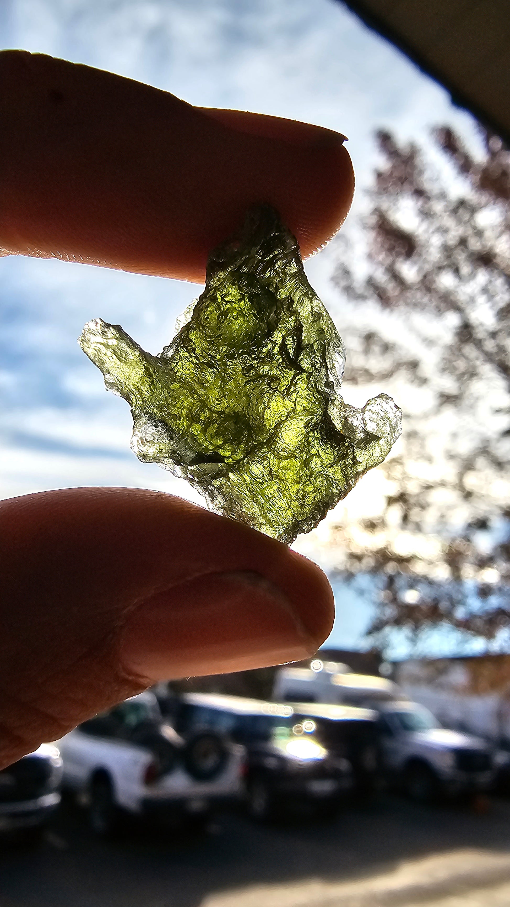 moldavite mineral specimen for sale green glass tektite unique meteorite impact rock and mineral collection