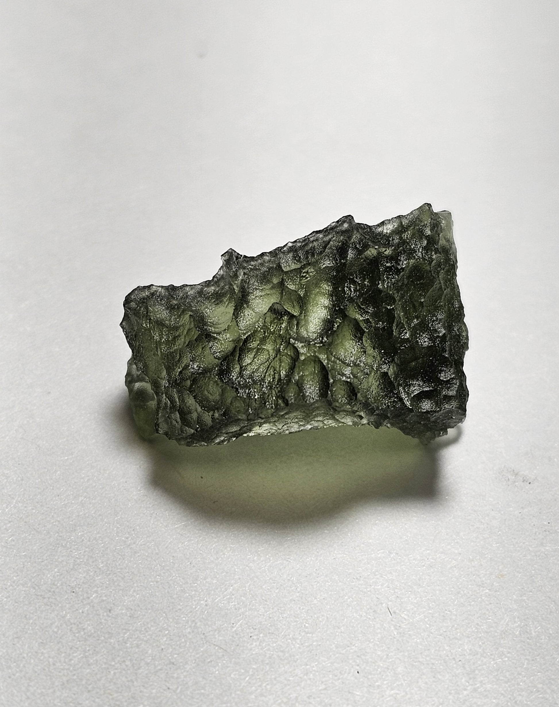 moldavite mineral specimen for sale green glass tektite unique meteorite impact rock and mineral collection 