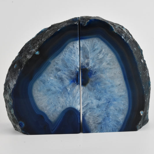 Agate Geode Bookends