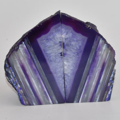 Agate Geode Bookends