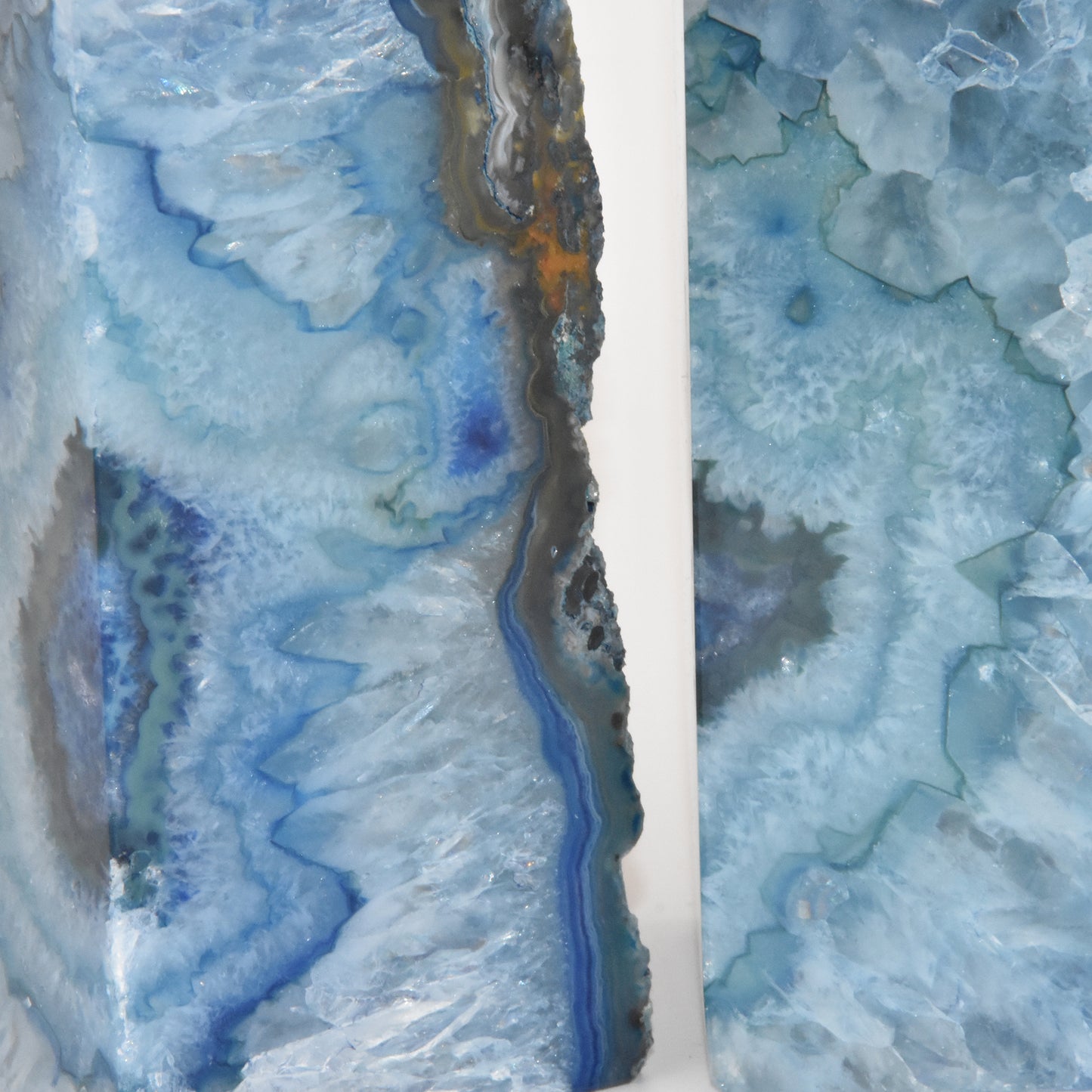 Agate Geode Bookends