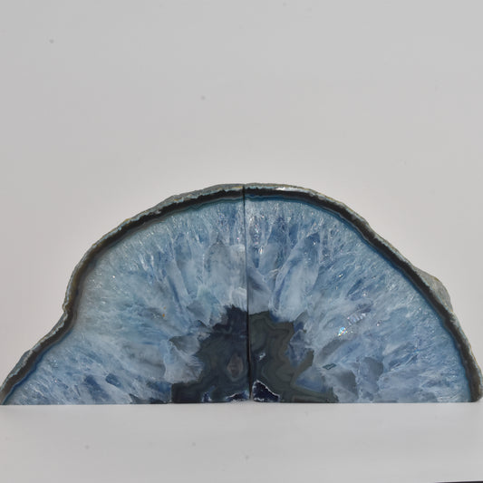 Agate Geode Bookends