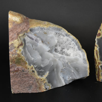 Agate Geode Center Bookends