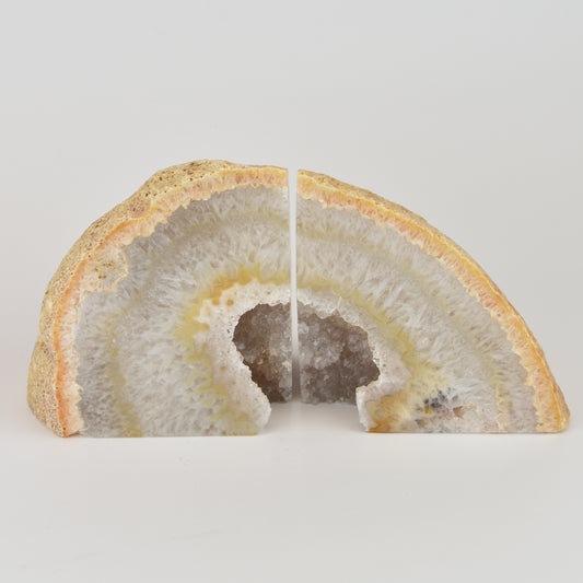 Agate Geode Center Bookends