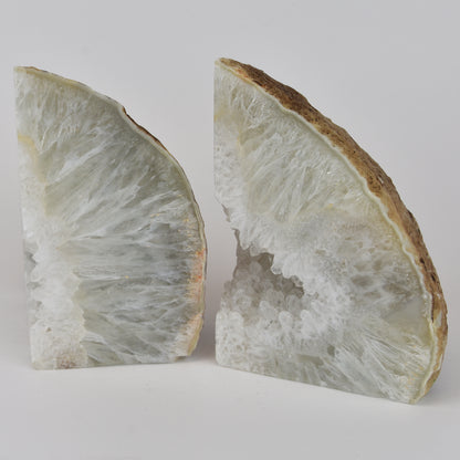 Agate Geode Center Bookends