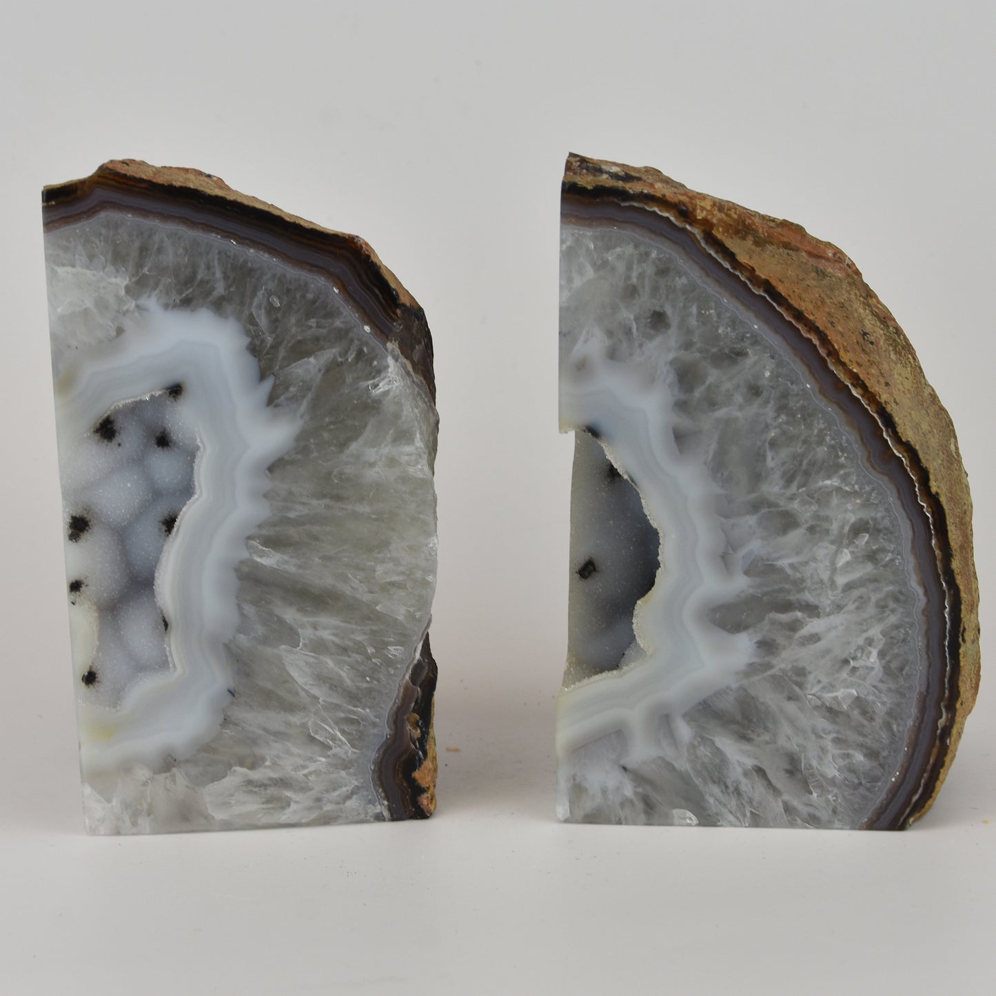 Agate Geode Center Bookends