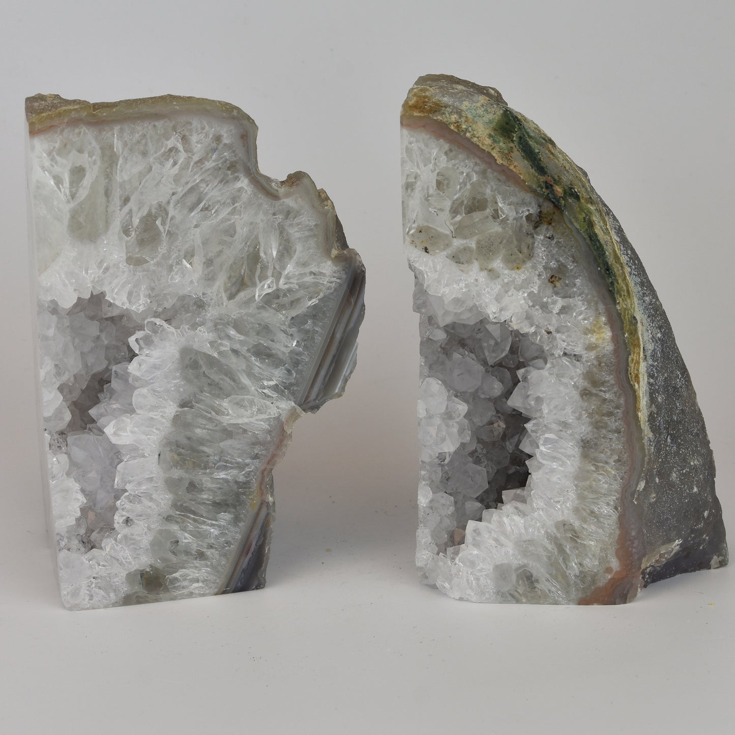 Agate Geode Center Bookends