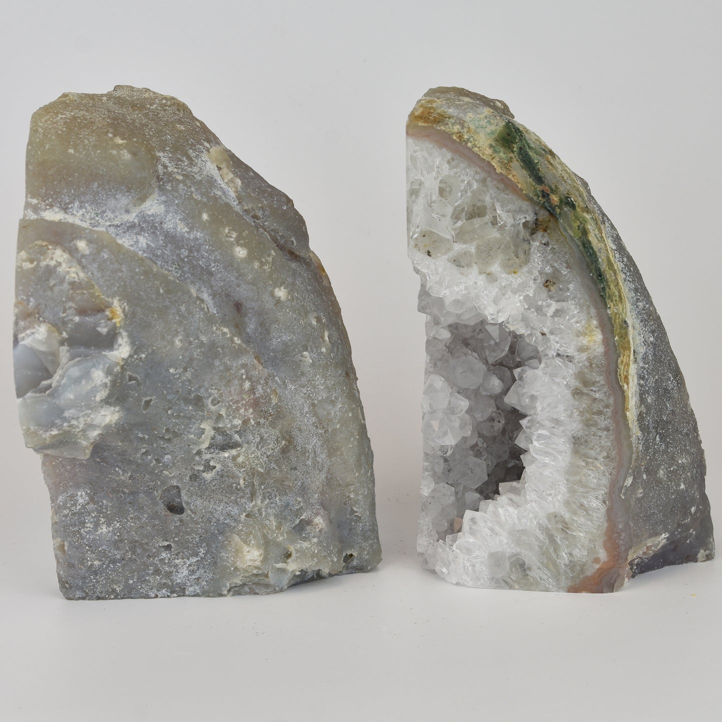 Agate Geode Center Bookends