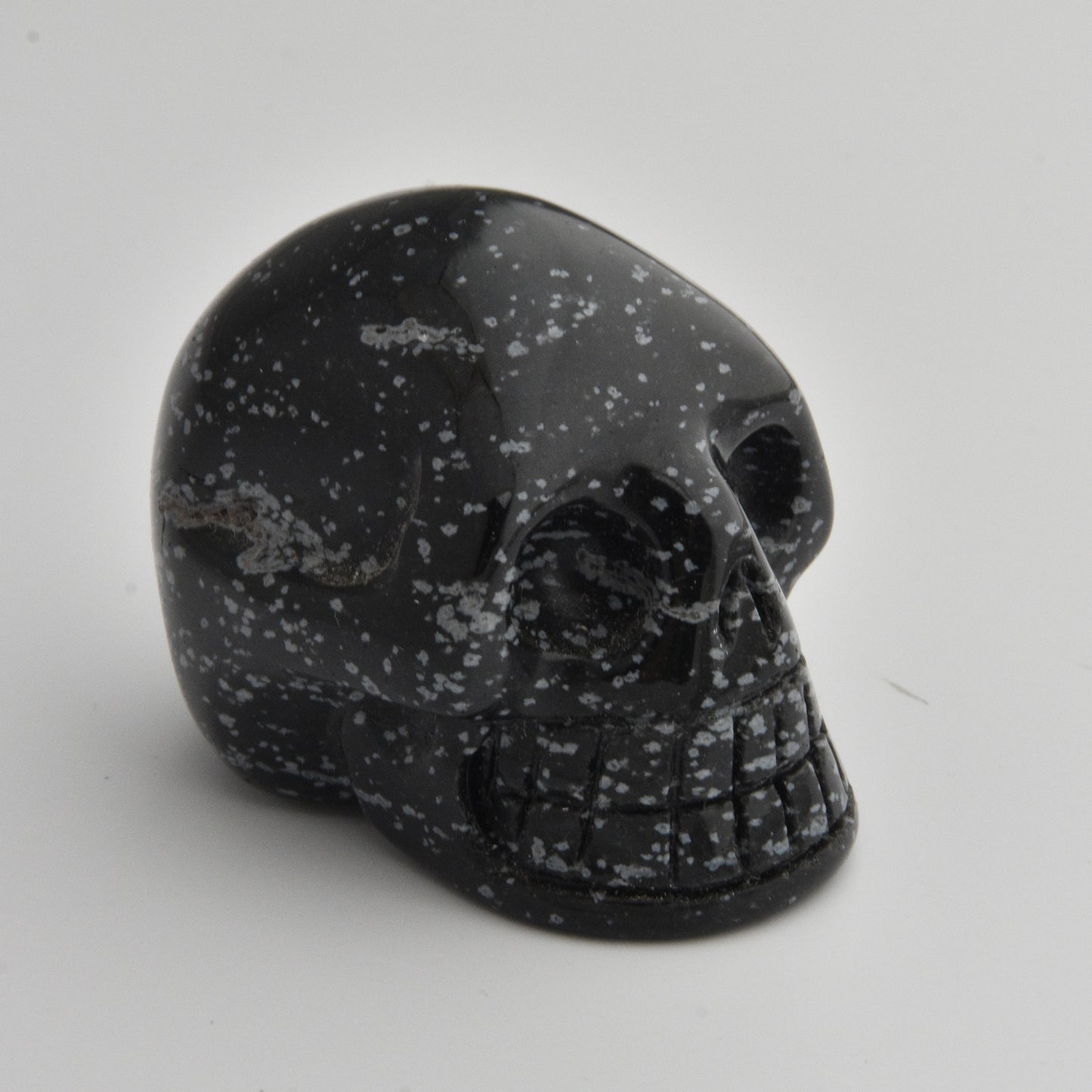 Snowflake Obsidian Skull