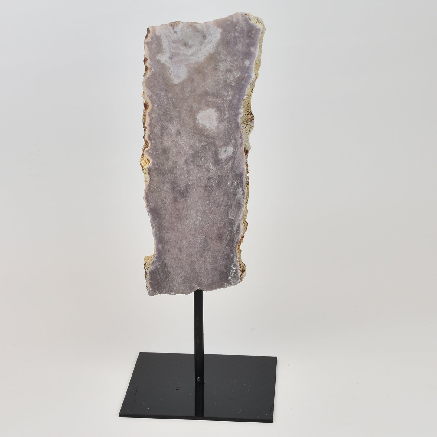 PInk Amethyst Slab on Metal Stand