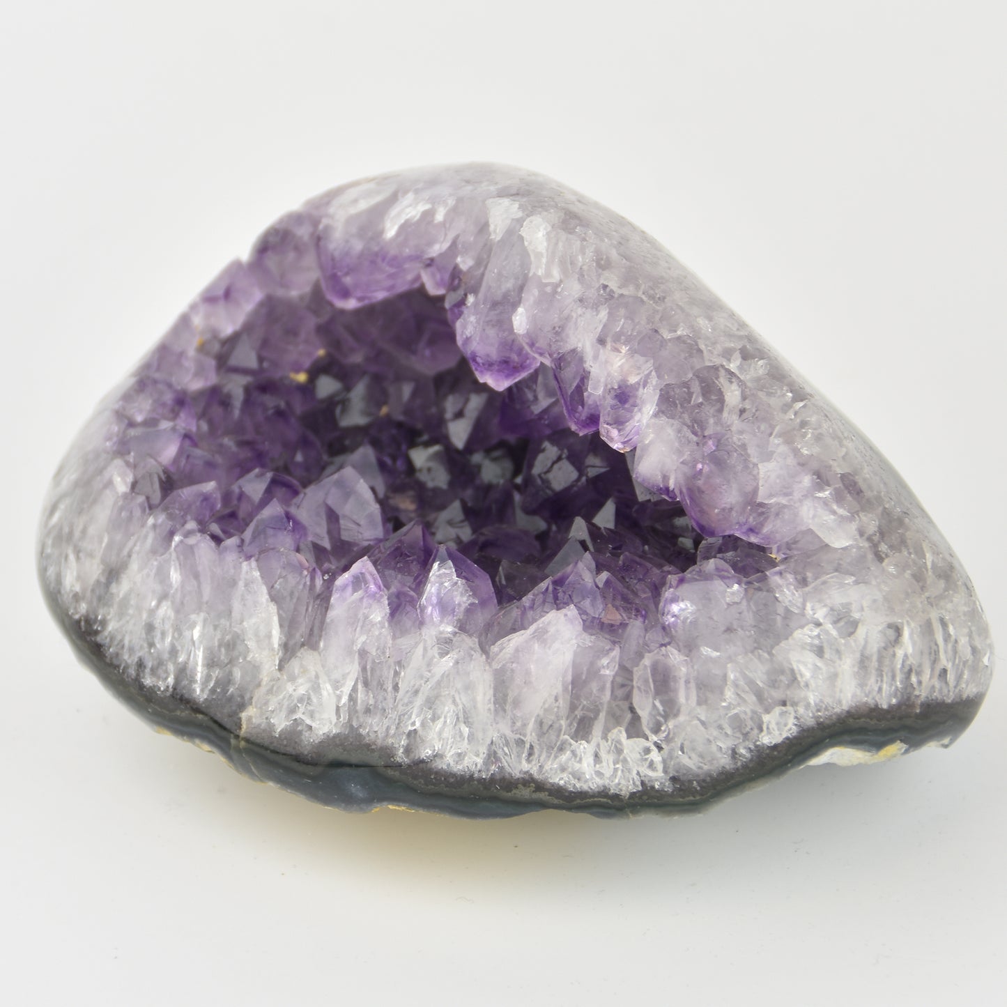 Amethyst Crystal Geode Polished Purple