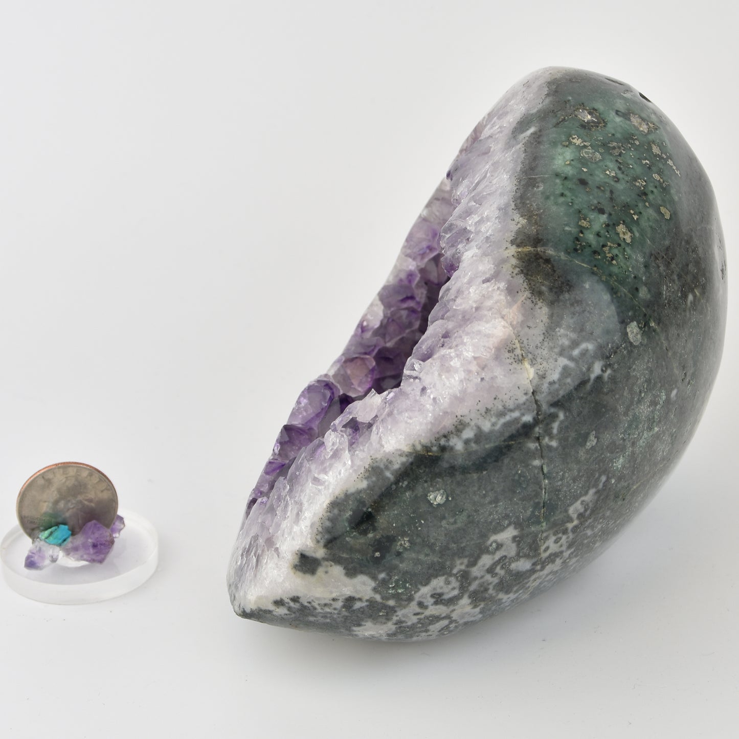 Amethyst Crystal Geode Dark Purple Uruguay