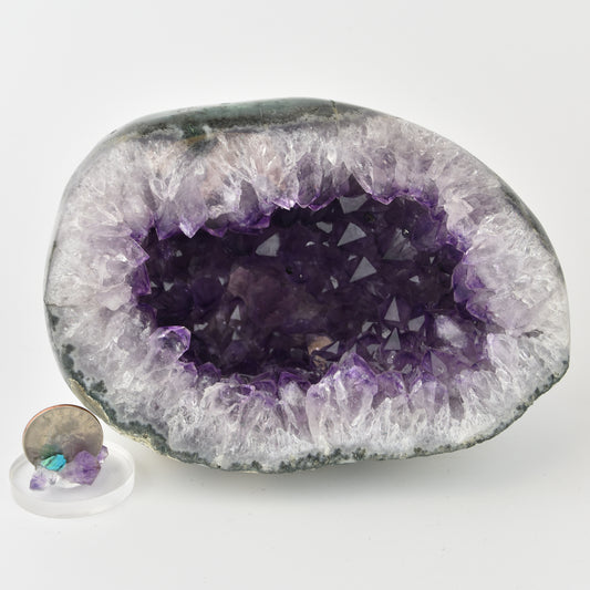 Amethyst Crystal Geode Dark Purple Uruguay