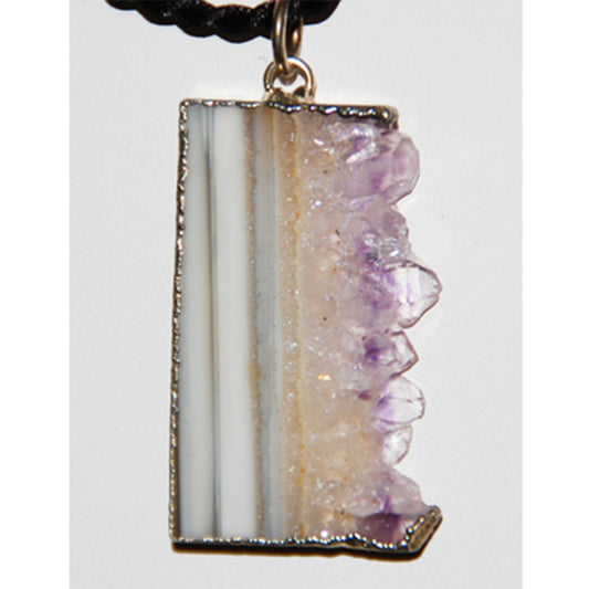 Amethyst Slice Pendant