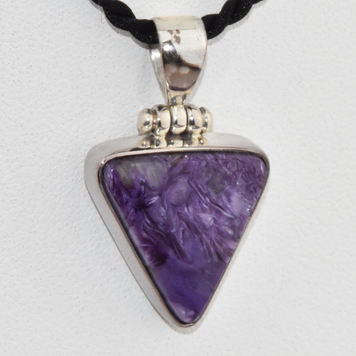 Charoite Sterling Silver Pendant