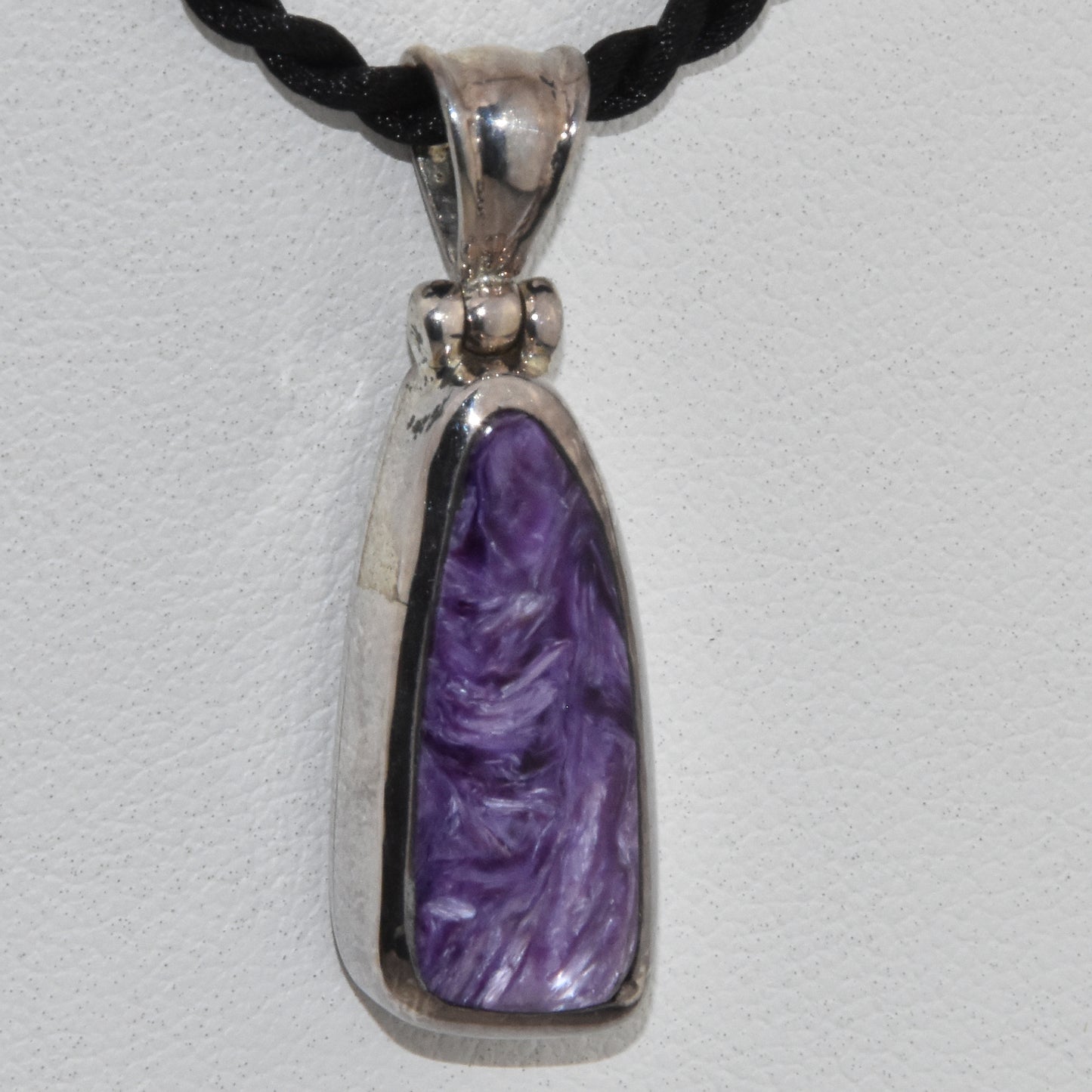 Charoite Sterling Silver Pendant