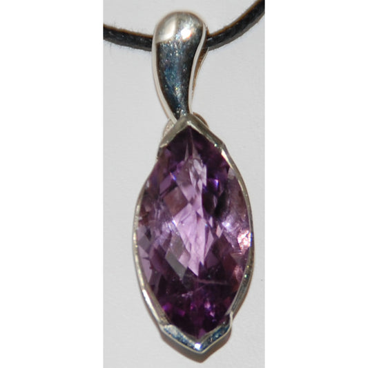 Amethyst Sterling Silver Pendant