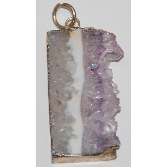 Amethyst Slice Pendant