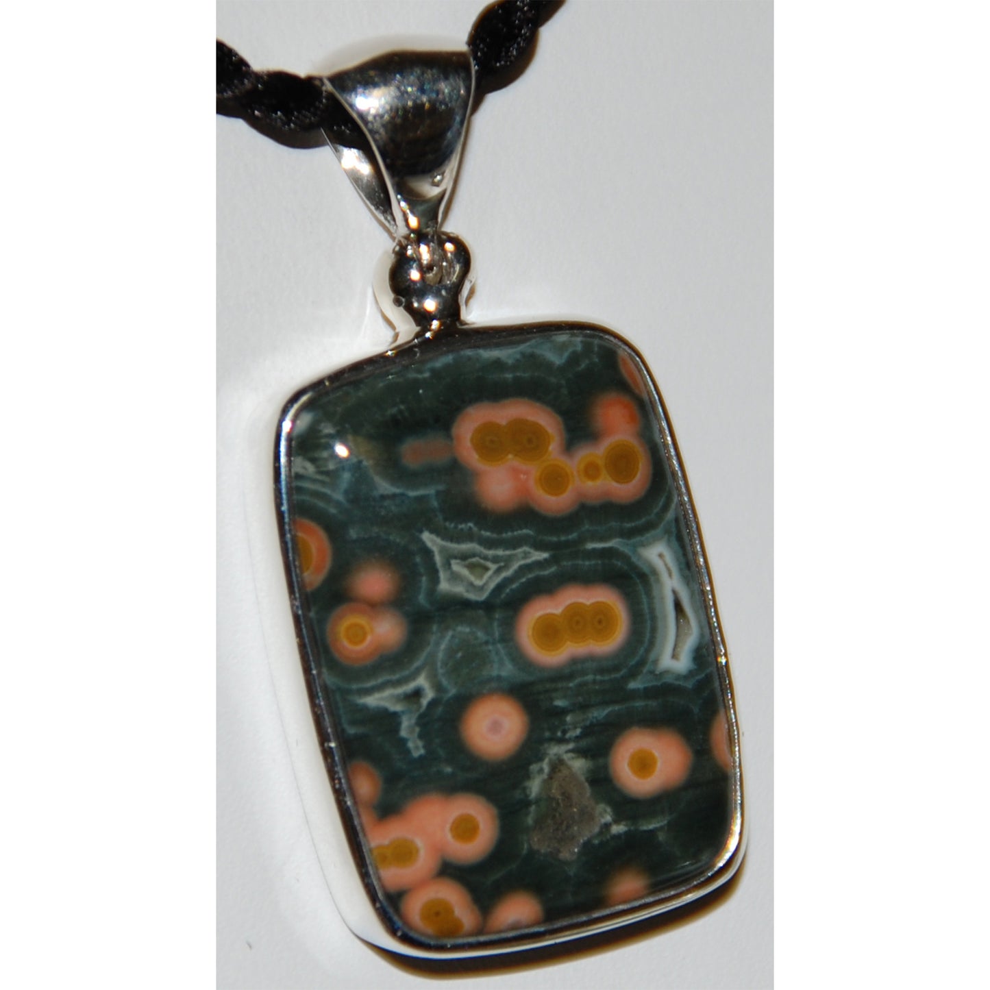 Ocean Jasper Sterling Silver Pendant