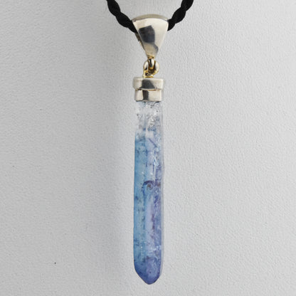 Aura Tanzanite Point Sterling Silver Pendant