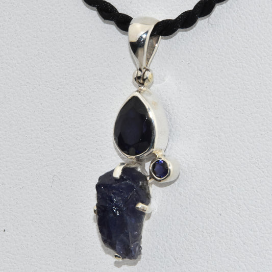 Iolite Sterling Silver Pendant