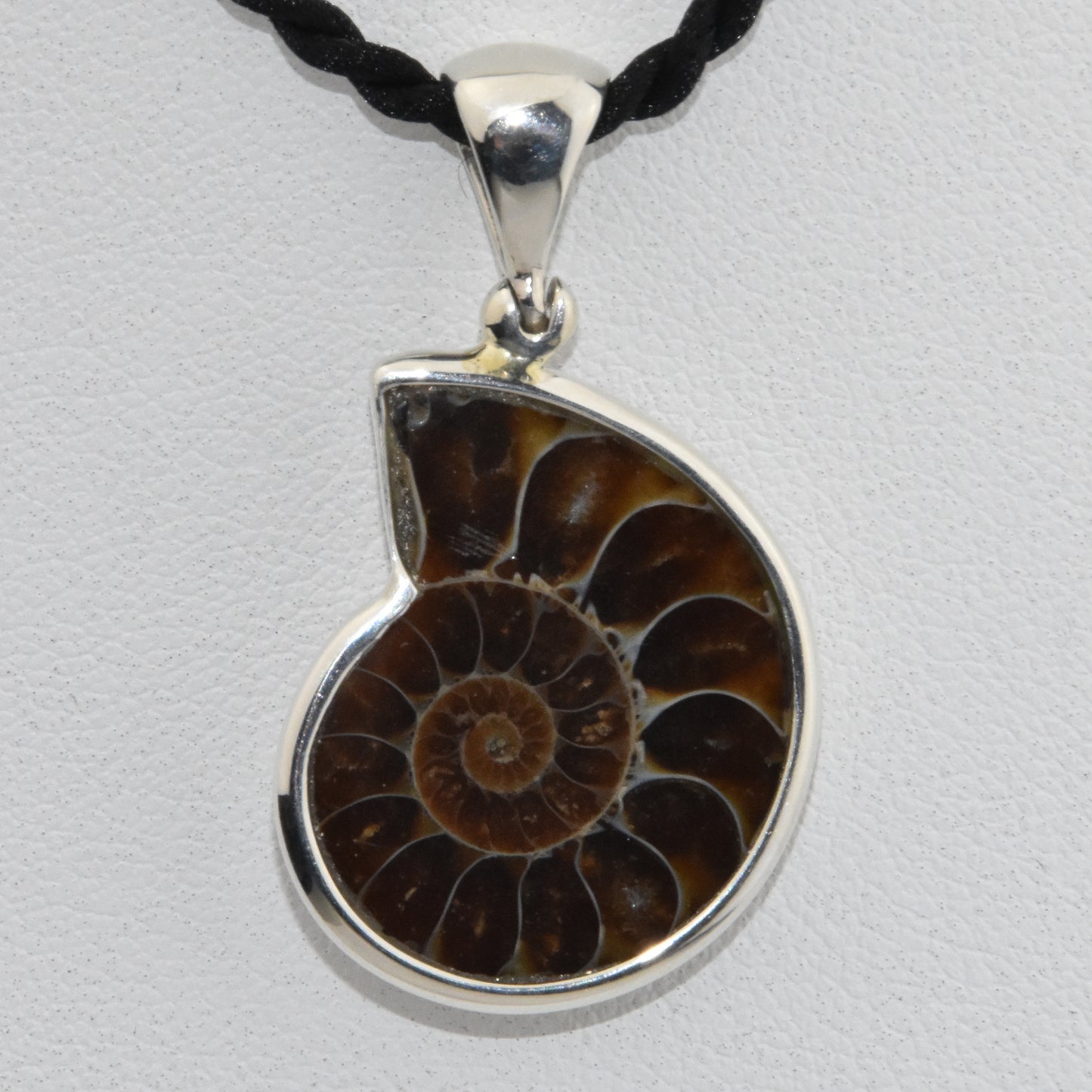 Ammonite Sterling Silver Pendant
