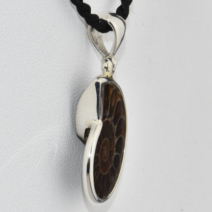 Ammonite Sterling Silver Pendant