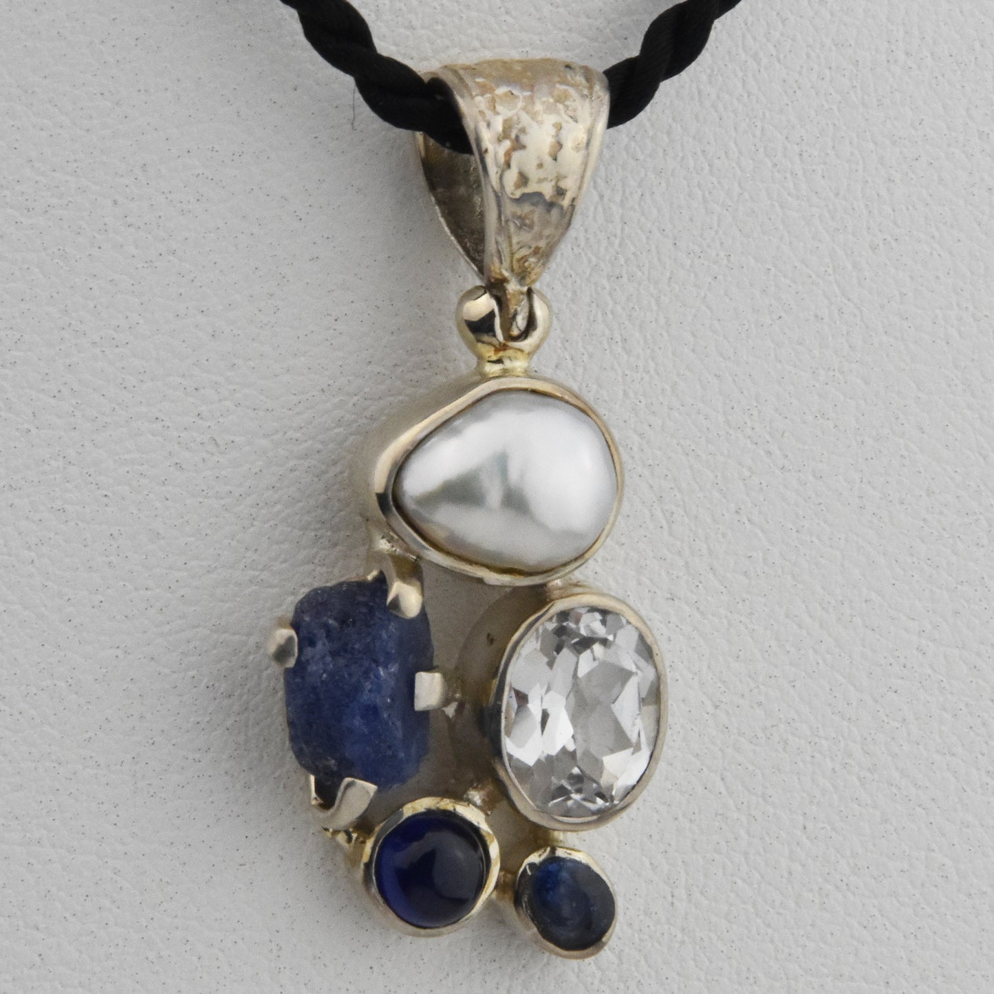 Sapphire Sterling Silver Pendant