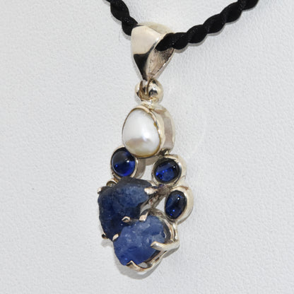 Sapphire Sterling Silver Pendant