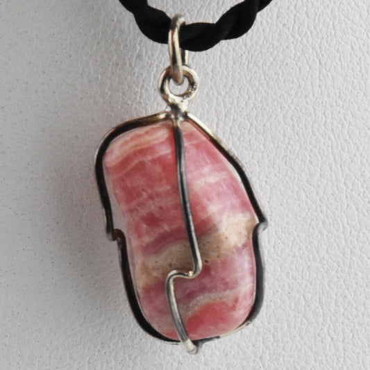 Rhodochrosite Wire wrapped Pendant