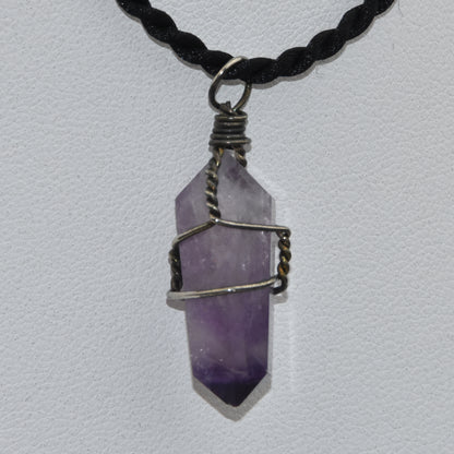Amethyst Point Pendant Wire Wrapped