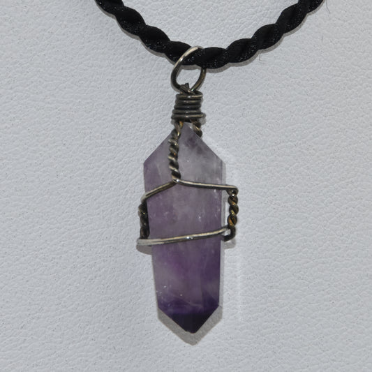 Amethyst Point Pendant Wire Wrapped