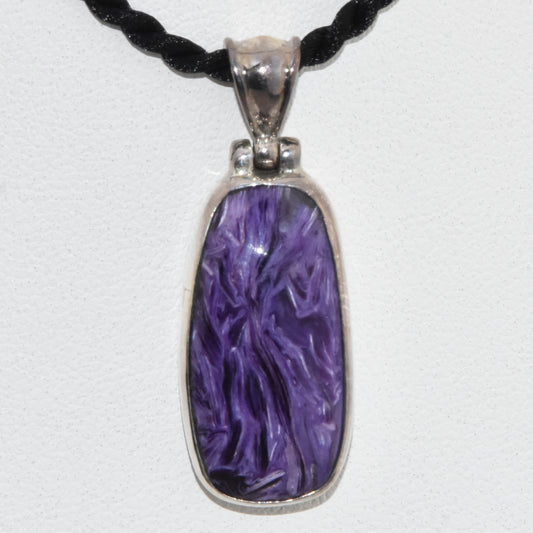 Charoite Sterling Silver Pendant