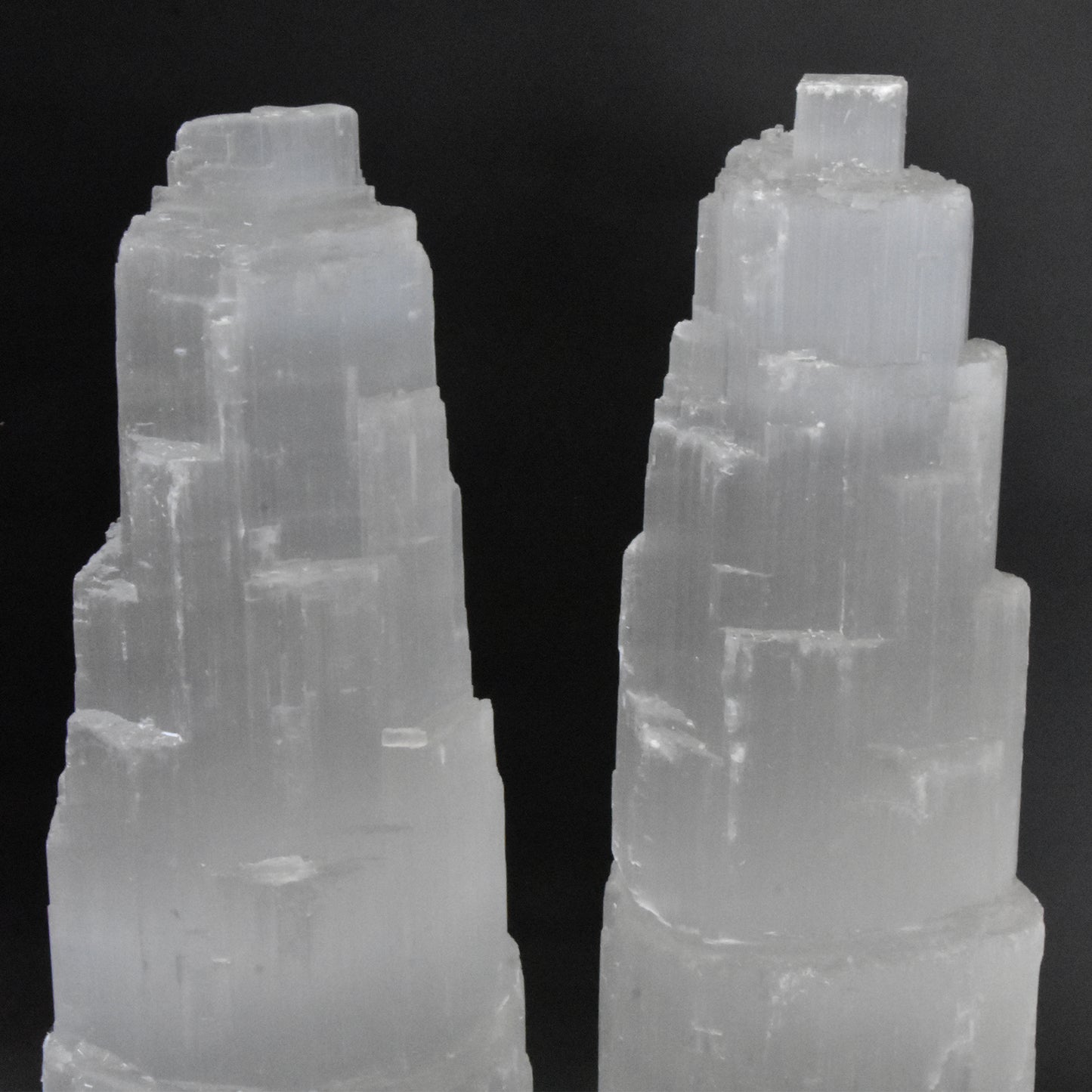 Selenite Skyscraper Lamp 12in