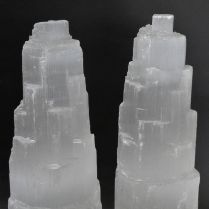 Selenite Skyscraper Lamp 12in