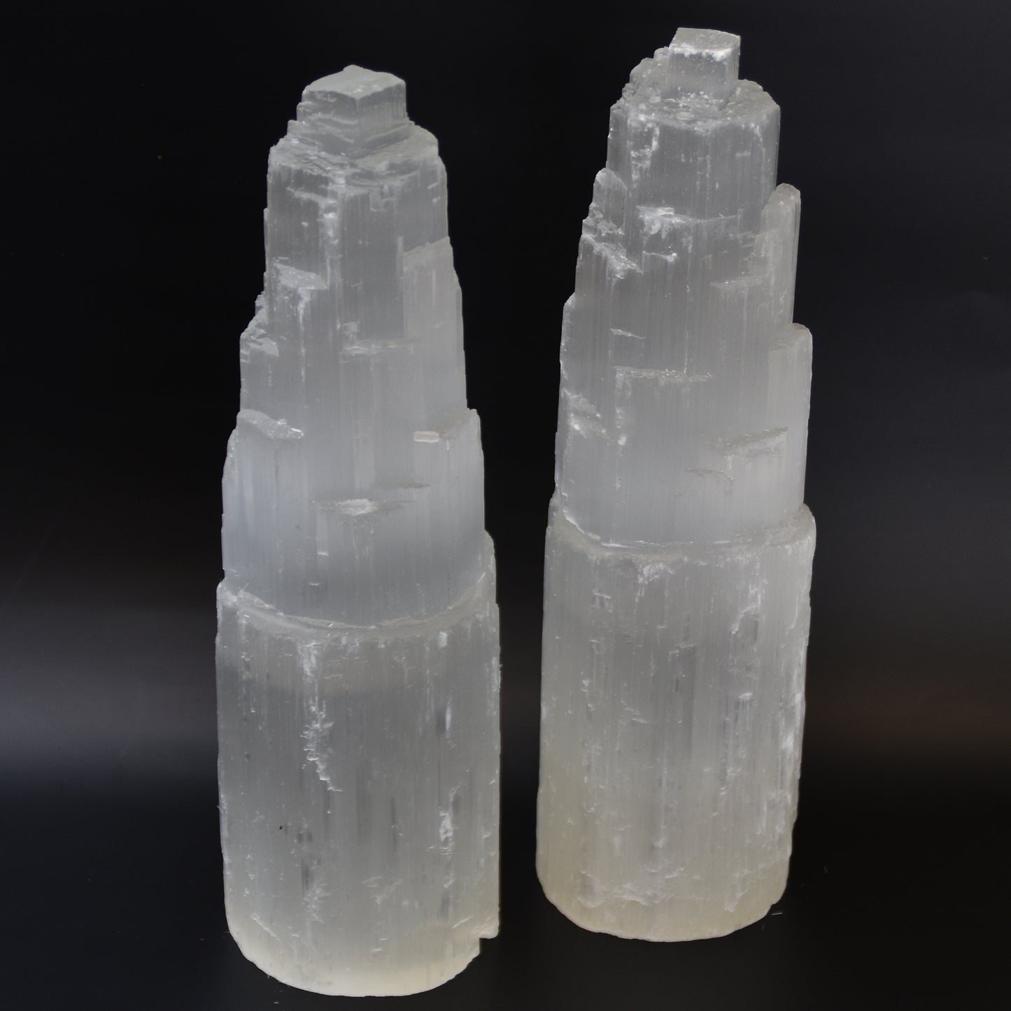 Selenite Skyscraper Lamp 12in